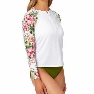 Hurley Ladies' Quarter Zip Rashguard UPF 50+